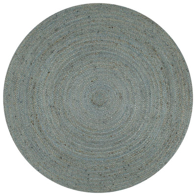 Vidaxl vloerkleed handgemaakt rond 90 cm jute olijfgroen