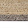 Vidaxl vloerkleed handgemaakt met grijze rand 90 cm jute
