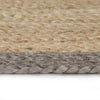 Vidaxl vloerkleed handgemaakt met grijze rand 150 cm jute