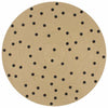 Vidaxl vloerkleed handgemaakt met print polkadot 90 cm jute