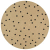 Vidaxl vloerkleed handgemaakt met print polkadot 120 cm jute
