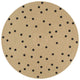 Vidaxl vloerkleed handgemaakt met print polkadot 150 cm jute