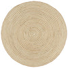 Vidaxl vloerkleed handgemaakt met spiraal ontwerp 120 cm jute wit