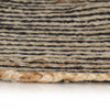 Vidaxl vloerkleed handgemaakt met spiraal ontwerp 90 cm jute zwart