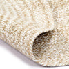 Vidaxl vloerkleed handgemaakt 90 cm jute wit en naturel