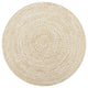 Vidaxl vloerkleed handgemaakt 150 cm jute wit en naturel