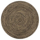 Vidaxl vloerkleed handgemaakt 150 cm jute zwart en naturel