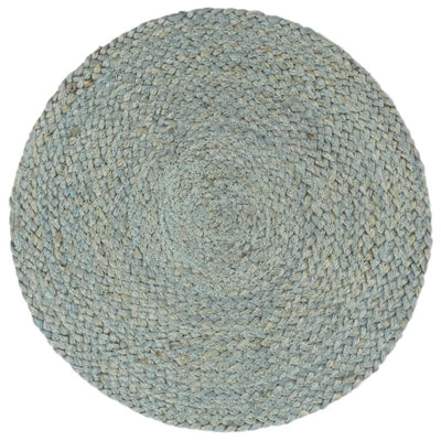Vidaxl placemats 6 st rond 38 cm jute olijfgroen