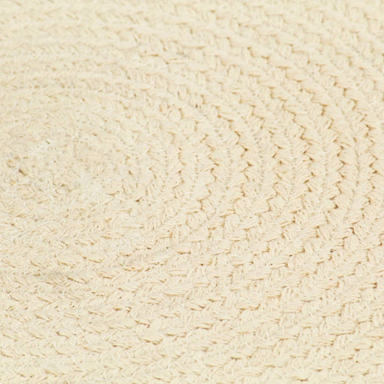 Vidaxl placemats 6 st rond 38 cm katoen natuurlijk