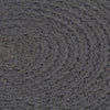 VidaXL Placemats 4 st rond 38 cm katoen effen donkergrijs