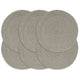 Vidaxl placemats 6 st rond 38 cm katoen effen grijs