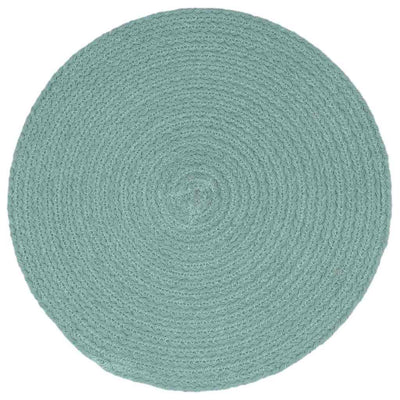 Vidaxl placemats 4 st rond 38 cm katoen effen groen