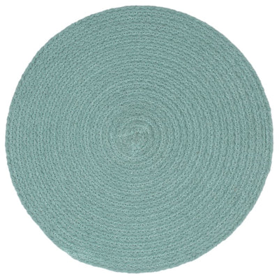 Vidaxl placemats 6 st rond 38 cm katoen effen groen