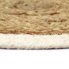 Vidaxl placemats 6 st rond 38 cm jute en katoen natuurlijk