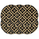 Vidaxl placemats 6 st rond 38 cm jute zwart