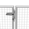VidaXL Poort 415x225 cm gegalvaniseerd staal zilverkleurig