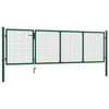 VidaXL Poort 350x100 cm staal groen