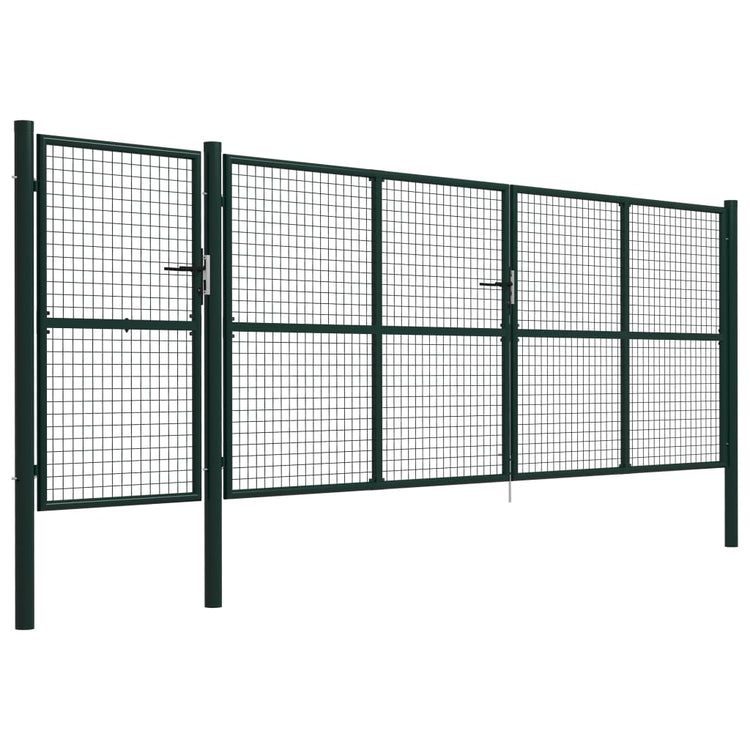 VidaXL Poort 500x150 cm staal groen
