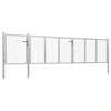 VidaXL Poort 500x100 cm staal zilverkleurig
