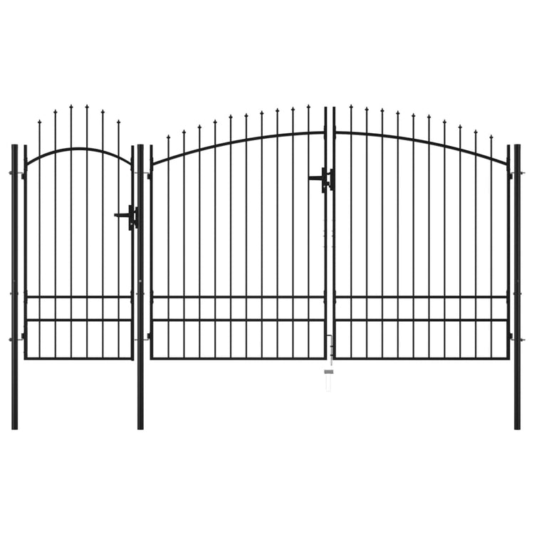 VidaXL Poort 2,45x4 m staal zwart