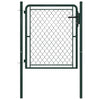 Vidaxl tuinpoort staal 100x75 cm groen