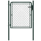 Vidaxl tuinpoort staal 100x75 cm groen