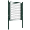 Vidaxl tuinpoort staal 100x100 cm groen