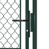 Vidaxl tuinpoort staal 100x125 cm groen