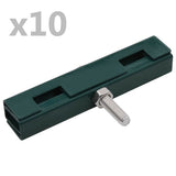 Vidaxl u-matverbinding 10 sets groen - afbeelding 1