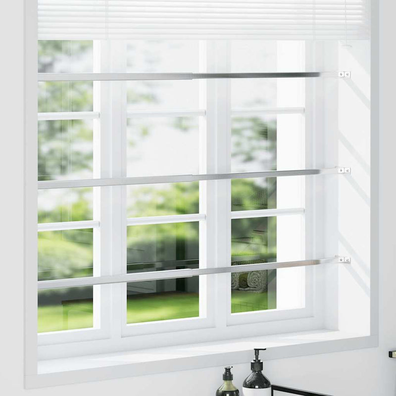 Vidaxl barrièrestangen verstelbaar 3 st 710-1200 mm