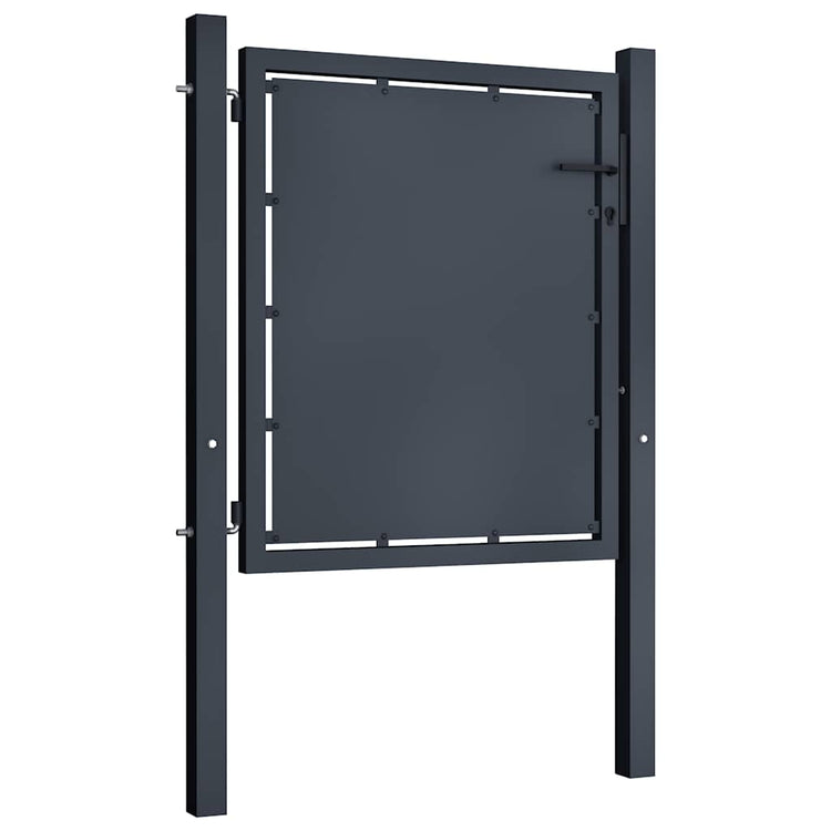 Vidaxl tuinpoort staal 100x75 cm antraciet