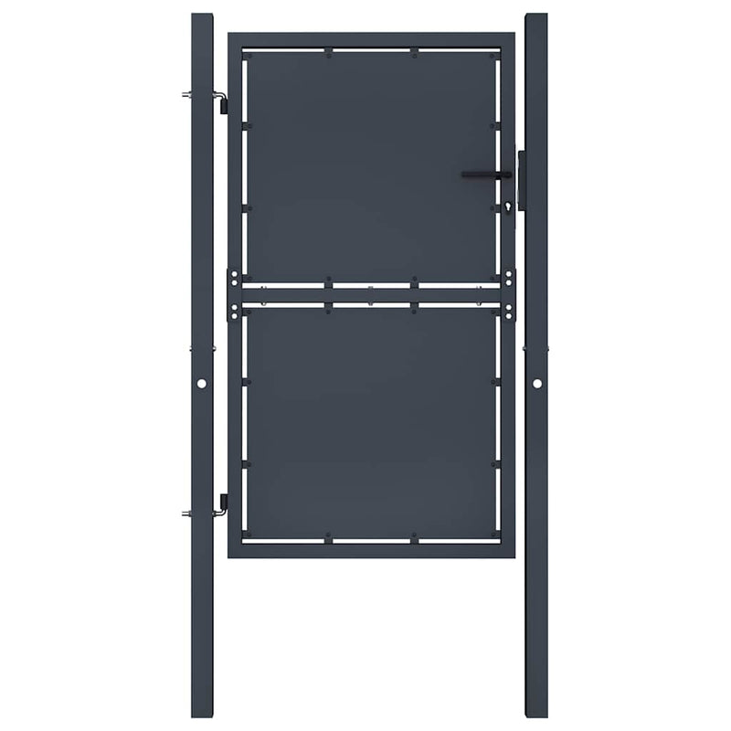 Vidaxl tuinpoort staal 100x150 cm antraciet