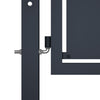 VidaXL Poort 300x150 cm staal antraciet
