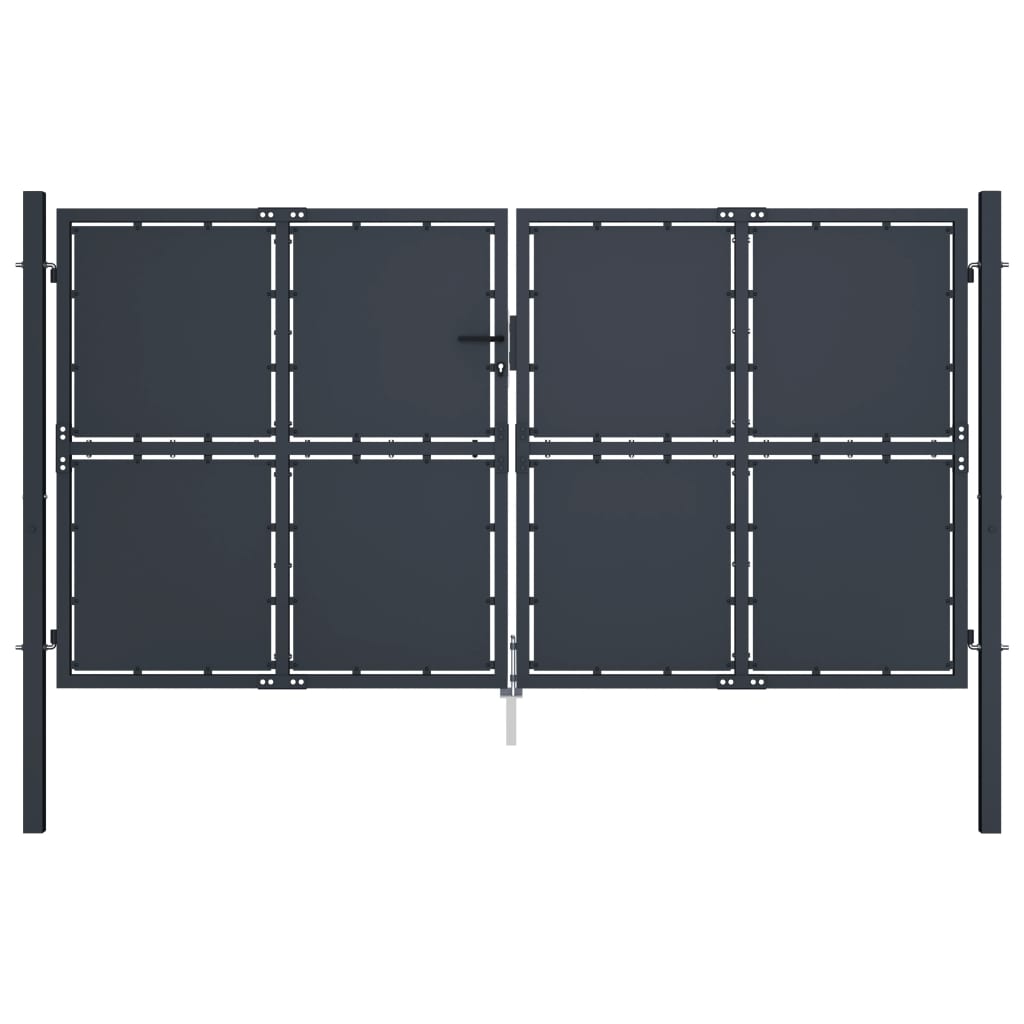 VidaXL Poort 300x200 cm staal antraciet