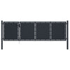 VidaXL Poort 350x100 cm staal antraciet