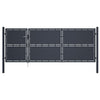 VidaXL Poort 350x125 cm staal antraciet