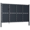 VidaXL Poort 350x150 cm staal antraciet