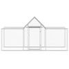 Vidaxl kippenren 3x1x1,5 m gegalvaniseerd staal