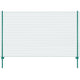 Vidaxl draadgaashek met palen 25x1,5 m staal groen