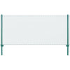 Vidaxl draadgaashek met palen 25x1 m staal groen
