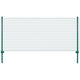 Vidaxl draadgaashek met palen 25x1 m staal groen