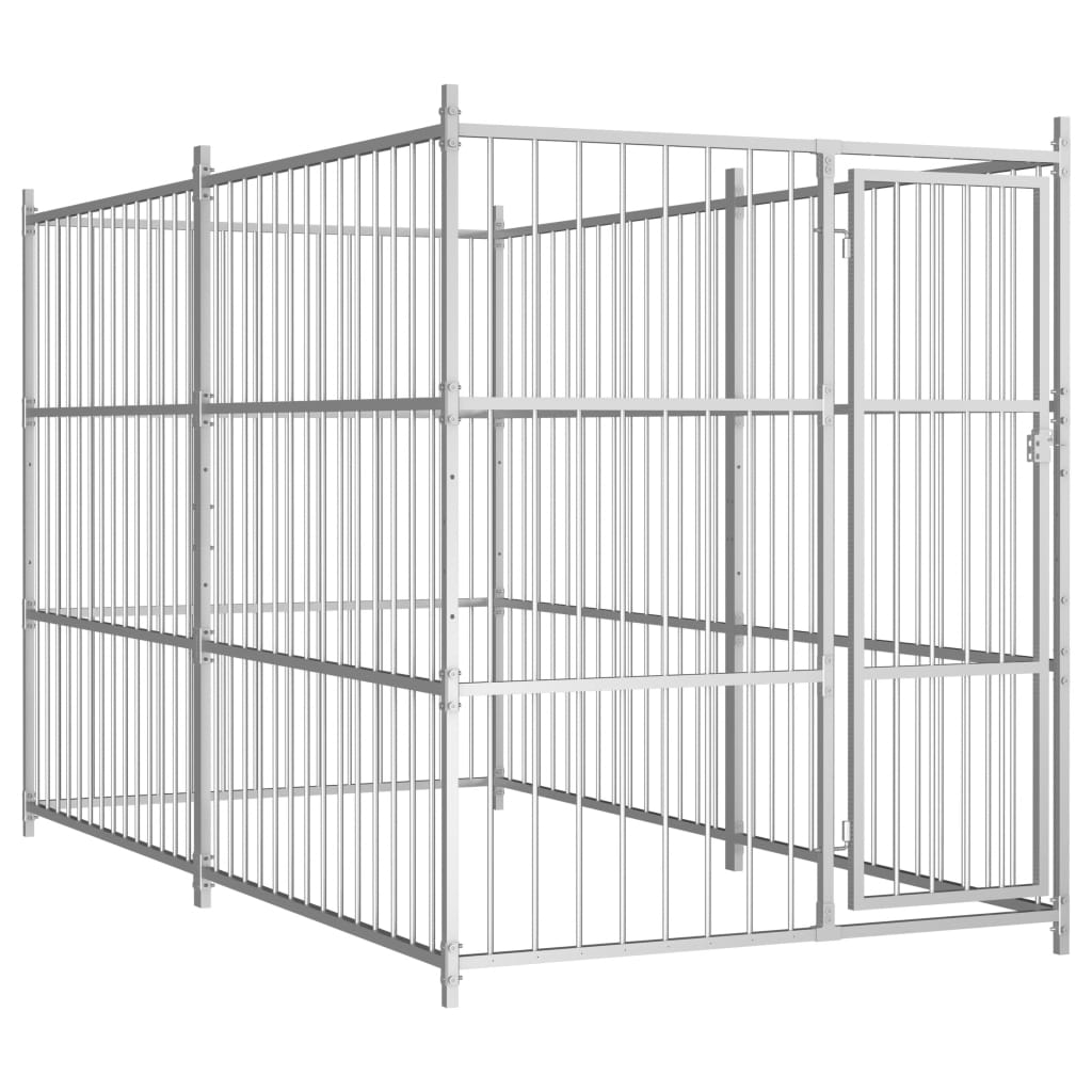 VidaXL Hondenkennel voor buiten 300x150x185 cm