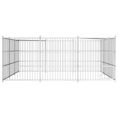 VidaXL Hondenkennel voor buiten 450x450x185 cm