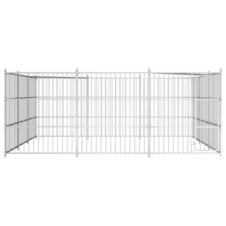 VidaXL Hondenkennel voor buiten 450x450x185 cm