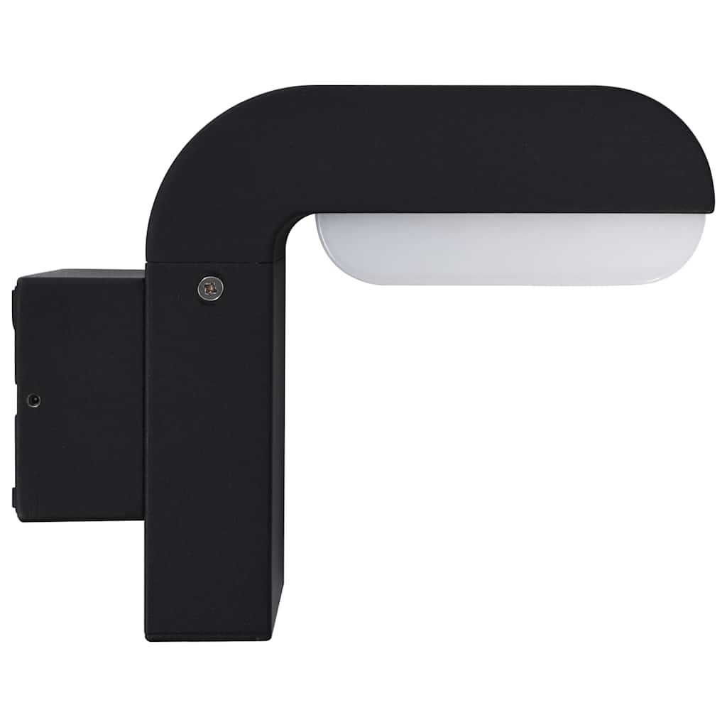 Vidaxl led-buitenwandlamp 9 w ovaal zwart