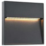 Vidaxl led-buitenwandlampen 2 st 3 w vierkant zwart - afbeelding 2