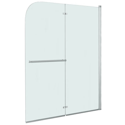 Vidaxl douchewand inklapbaar 2 panelen 120x140 cm esg