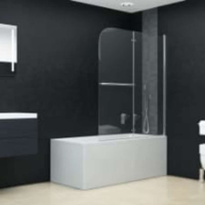Vidaxl douchewand inklapbaar 2 panelen 95x140 cm esg