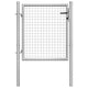 Vidaxl tuinpoort gegalvaniseerd staal 105x75 cm zilver