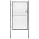 Vidaxl tuinpoort gegalvaniseerd staal 105x125 cm zilver